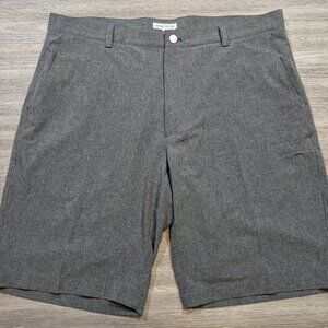 Peter Millar Men's 36 Shackleford Performance Hybrid Shorts Iron Gray Golf 10"